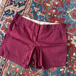 J Crew Chino City Fit Shorts Women's size 6 - 5" inseam NWT 100% Cotton